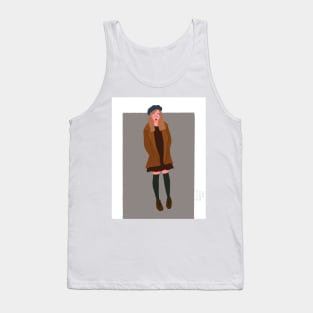 The girl in the coat Tank Top